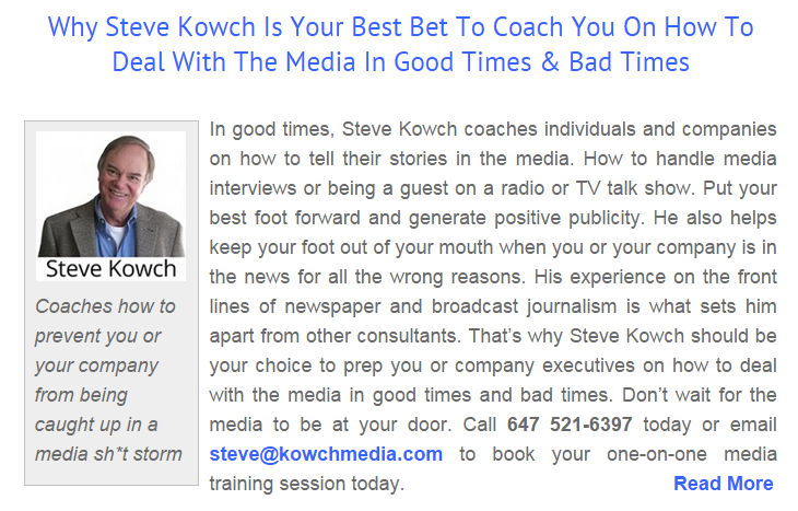 Steve Kowch is a radio consultant and coach